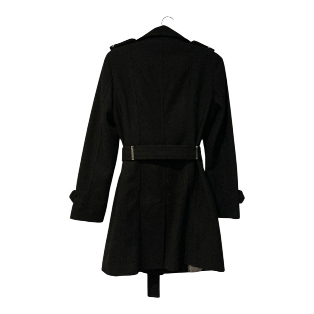 Calvin Klein Women’s Wool Blend Belted Trench Coat – Size XS – Black - Picture 4 of 12